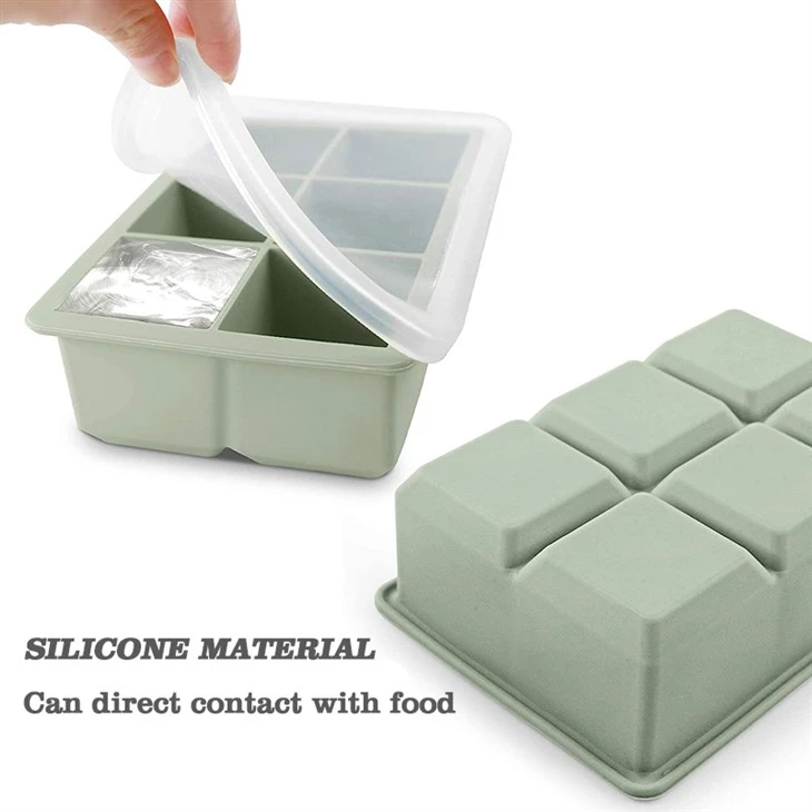 6-grid Silicone Ice Cube Tray